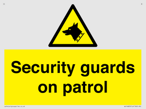 Security guards on patrol